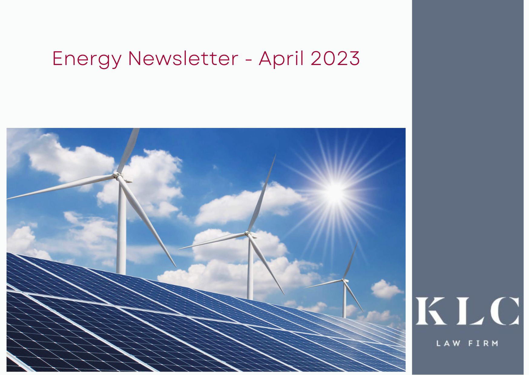 Energy Newsletter April 2023 klc